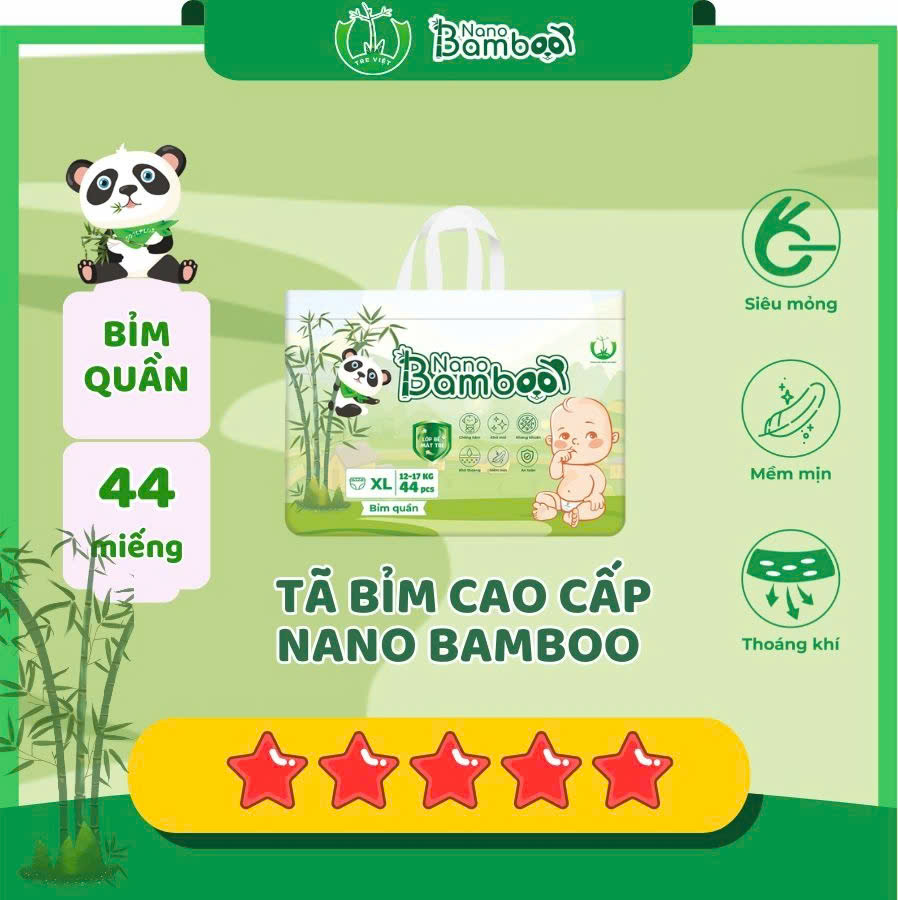 Bỉm quần Nano Bamboo (M, L, XL, XXL)
