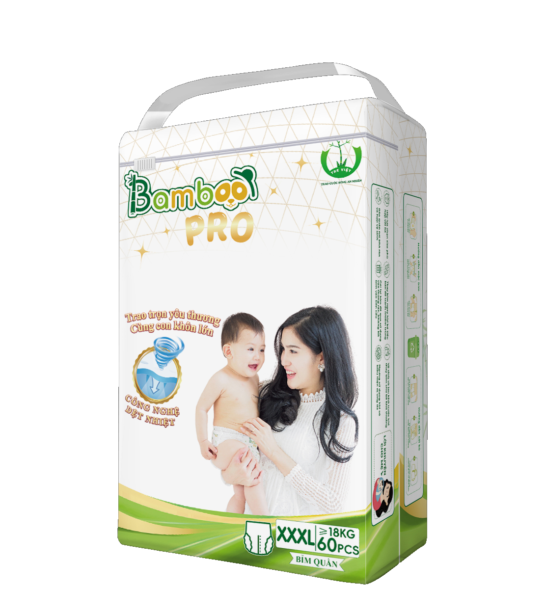 Bỉm quần BAMBOO PRO trên 18Kg