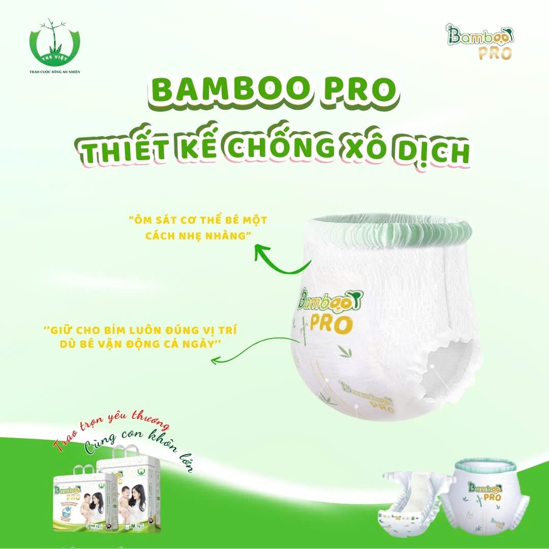 Bỉm quần BAMBOO PRO trên 18Kg