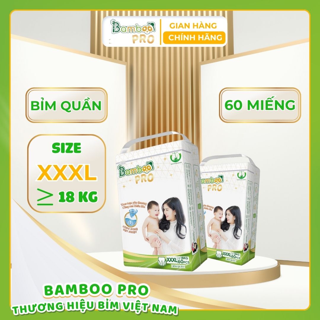 Bỉm quần BAMBOO PRO trên 18Kg