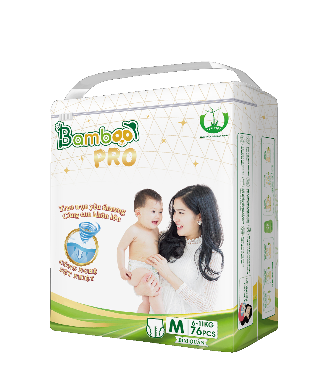 Bỉm quần BAMBOO PRO 6 - 11Kg