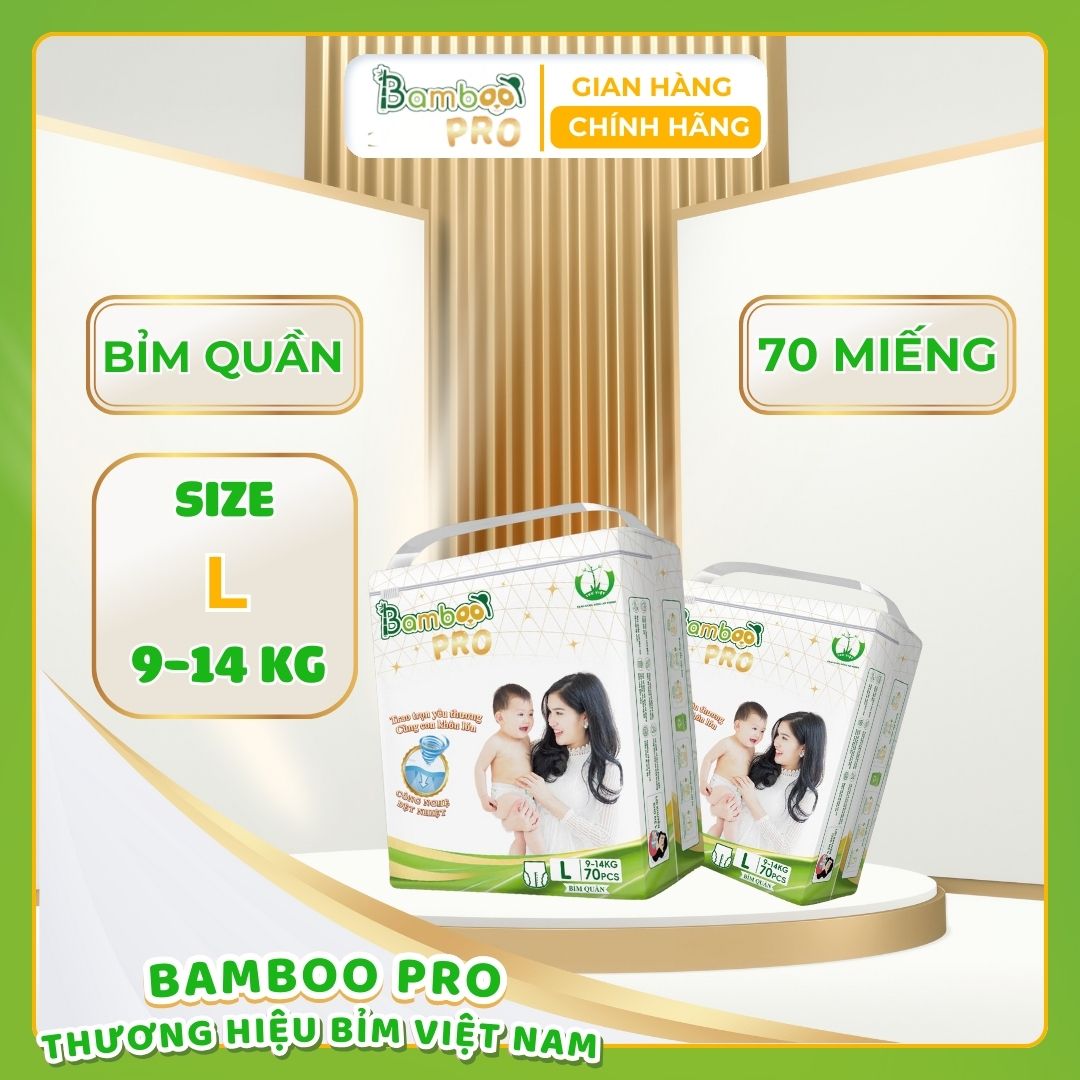 Bỉm quần BAMBOO PRO 9 - 14Kg